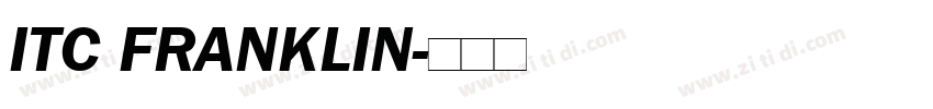 ITC FRANKLIN字体转换